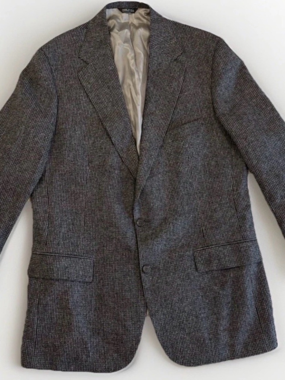 Polo University Club by Ralph Lauren Men's Gray Wool Check Sport Coat 46